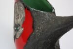 Mid Century Italian Modern San Marino Fat Lava Ceramic and Enamel Pitcher - Image 7