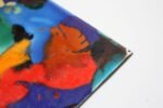 Mid-Century Abstract Enamel on Metal Tile - Image 6