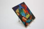 Mid-Century Abstract Enamel on Metal Tile - Image 3