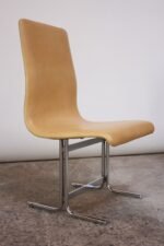 Swedish Modern Leather and Chrome Accent Chair by Vemo Industri AB - Image 2