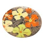 Bernice Morse Enamel on Copper 'Floral' Plate