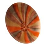 Vintage Bovano Orange Enamel on Copper Plate