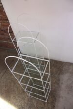 Pair of Midcentury Painted Iron Arched Etageres - Image 20