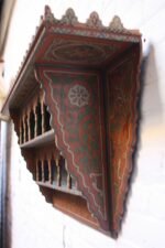 Hand Painted Decorative Folk Art Wall-Mounted Shelf - Image 5