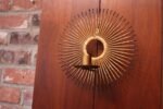 Pair of Brutalist Mixed-Metal Sunburst Wall Sconces - Image 5