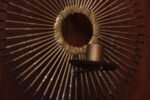 Pair of Brutalist Mixed-Metal Sunburst Wall Sconces - Image 7