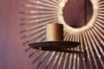 Pair of Brutalist Mixed-Metal Sunburst Wall Sconces - Image 8