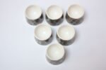 Set of Six West German Porcelain Egg Cups / Salt Cellars by Goebel - Image 5