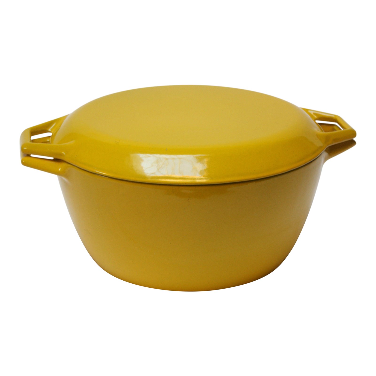 Enameled Cast Iron Pot with Top - Danske Bright Yellow – The Nicholson  Gallery