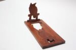 Mid-20th Century Carved Owl Pop-Up Bookrack / Bookends - Image 3