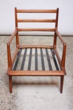 Italian Modern Carlo de Carli Lounge Chair and Ottoman in Walnut and Leather - Image 12