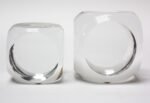 French Modern Crystal 'Cube' Paperweights by Schneider of Paris - Image 3