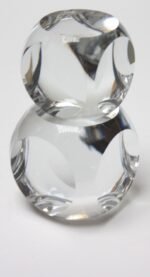 French Modern Crystal 'Cube' Paperweights by Schneider of Paris - Image 8