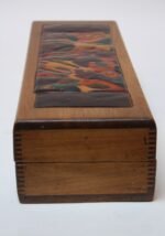 1940s Enamel and Wooden Box by Elizabeth Bensley - Image 3
