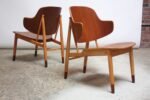Pair of Danish Sculptural Shell Chairs by Ib Kofod-Larsen in Teak and Beech - Image 2