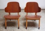 Pair of Danish Sculptural Shell Chairs by Ib Kofod-Larsen in Teak and Beech - Image 7