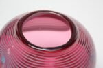 Contemporary Art Glass Orb Vase in Cranberry and Periwinkle - Image 4
