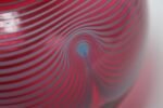 Contemporary Art Glass Orb Vase in Cranberry and Periwinkle - Image 7