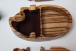 Vintage Richard Rothbard Zebrawood Puzzle Jewelry Box - Image 8