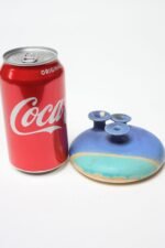 Vintage American Round 'Disk' Three-Candle Holder - Image 5