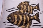 Pair of Vintage Japanese Ceramic Fish Dishes by Lefton - Image 8