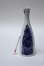 Vintage Norwegian Modern 'Bird and Floral' Vase by Porsgrund - Image 2