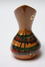 Mid-Century Israeli Studio Pottery Ochre Pitcher by Kernat - Image 4