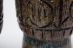 Pair of Mid-Century Italian Modern Sgraffito Vases / Vessels - Image 9