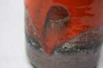 Mid Century West German Fat-Lava Ceramic Vase / Vessel in Orange by Carstens - Image 14