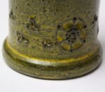 Mid-Century Italian Modern Rosenthal Netter Green and Yellow Vase for Bitossi - Image 11