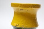 Mid-Century Italian Modern Rosenthal Netter Green and Yellow Vase for Bitossi - Image 7