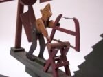 Circa 1940s Folkart Woodsman / Lumberjack Whirligig - Image 6
