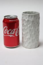 Small 1960s West German Bone-White Bisque Porcelain Dimpled Vase by Thomas - Image 2