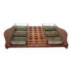 1960s Jens Quistgaard Dansk Teak Serving Tray With Inserts