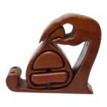 Abstract Sculptural Walnut Puzzle Box Attributed to Richard Rothbard