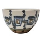 Vintage Israeli Hand-Painted Ceramic Bowl by Azaz (עזז) for Harsa Be'er Sheva