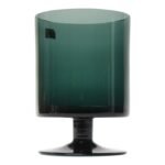 Mid-Century Belgian Cyan Blown Glass Vase by Boussu