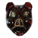 Hand-Painted Folk Art Porcelain 'Pig' Ashtray