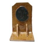 Crude Outside Art Ceramic Bookend