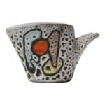 French Modern Volcanic Lava Glaze Ceramic Creamer by Marius Bessone