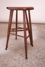 Pair of Vintage Solid Walnut Studio Craft Bar Stools by David Scott - Image 9