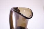 Large Italian Modern Blown Glass Pitcher With Woven Rubber Webbing - Image 9