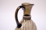Large Italian Modern Blown Glass Pitcher With Woven Rubber Webbing - Image 8