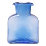 Vintage Blown Glass Blue Double Spout Pitcher by Blenko
