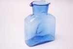 Vintage Blown Glass Blue Double Spout Pitcher by Blenko - Image 3