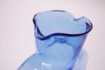 Vintage Blown Glass Blue Double Spout Pitcher by Blenko - Image 6
