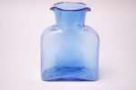 Vintage Blown Glass Blue Double Spout Pitcher by Blenko - Image 2