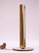 Vintage Cylindrical Brass Table Lamp by George Kovacs - Image 2