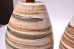 Pair of Martz for Marshall Studios Earth-Tone Swirl Ceramic Lamps - Image 11