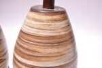 Pair of Martz for Marshall Studios Earth-Tone Swirl Ceramic Lamps - Image 10